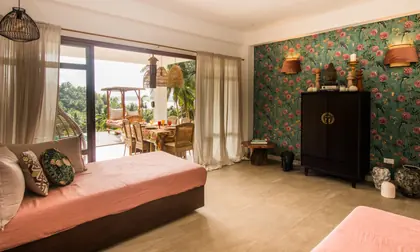 First-floor bedroom at Villa Kulintang